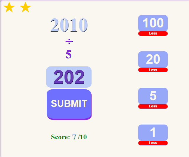 hard division math game for kids